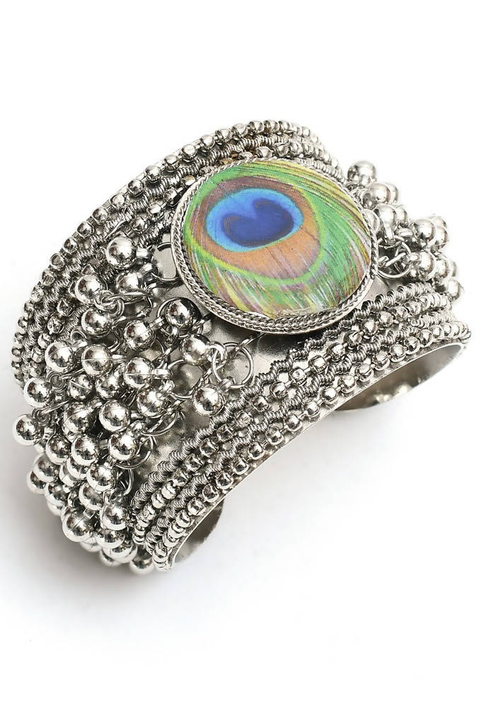 Mominos Fashion Kamal Johar Ghungroo Handcraft Cuff Bracelet