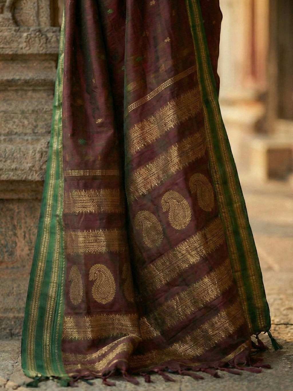 Shree Shyam Fashion Maroon Soft Silk Saree - Distacart