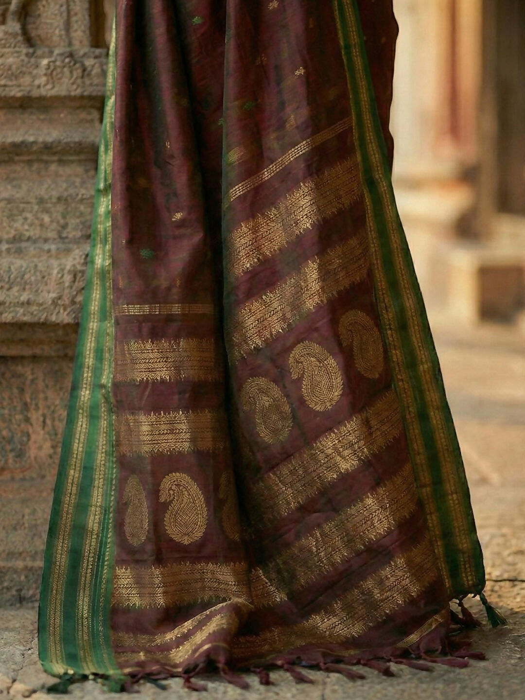 Shree Shyam Fashion Maroon Soft Silk Saree - Distacart