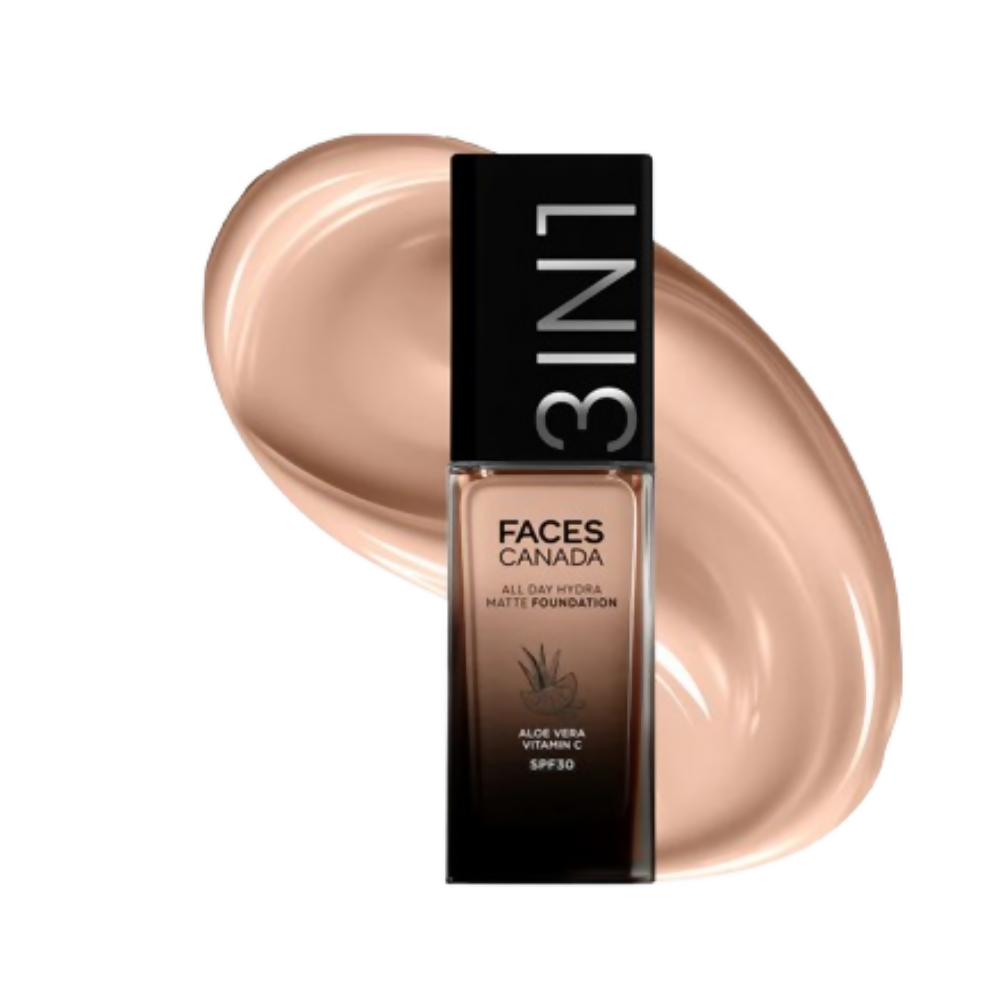 Faces Canada All Day Hydra Matte 3 in 1 Foundation - Warm Natural 021