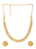 Ruby Raang Golden Necklace with Studs