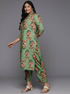 Ahalyaa Women's Traditional wear Kurta Set - Green