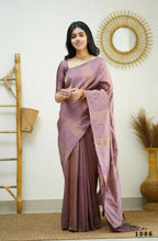 Partywear Designer Light purple Banarasi Silk Fancy Saree - Starwalk