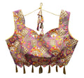 Vamika Wine Red Banglori Silk Digital Print And Embroidery Blouse - Distacart