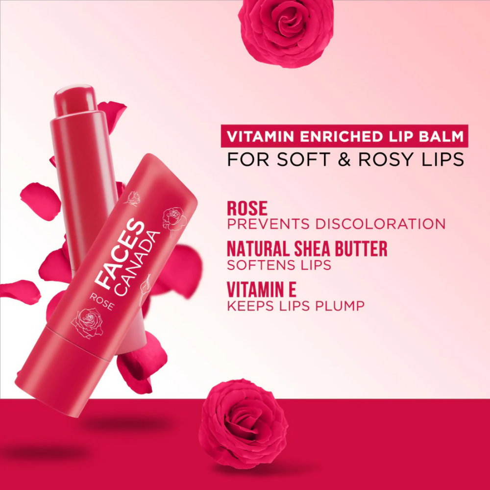 Faces Canada Vitamin C Lip Balm - Rose Petal - Distacart