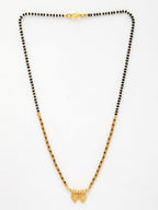NVR Women's Gold-Polished Black Beaded Mangalsutra - Distacart