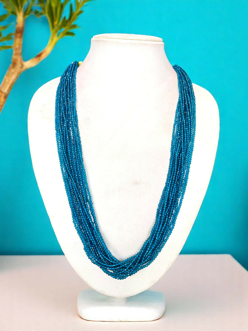 Inhanns Crystal Beads Luxe Edition – Multi-Layered Necklace - Sea Blue