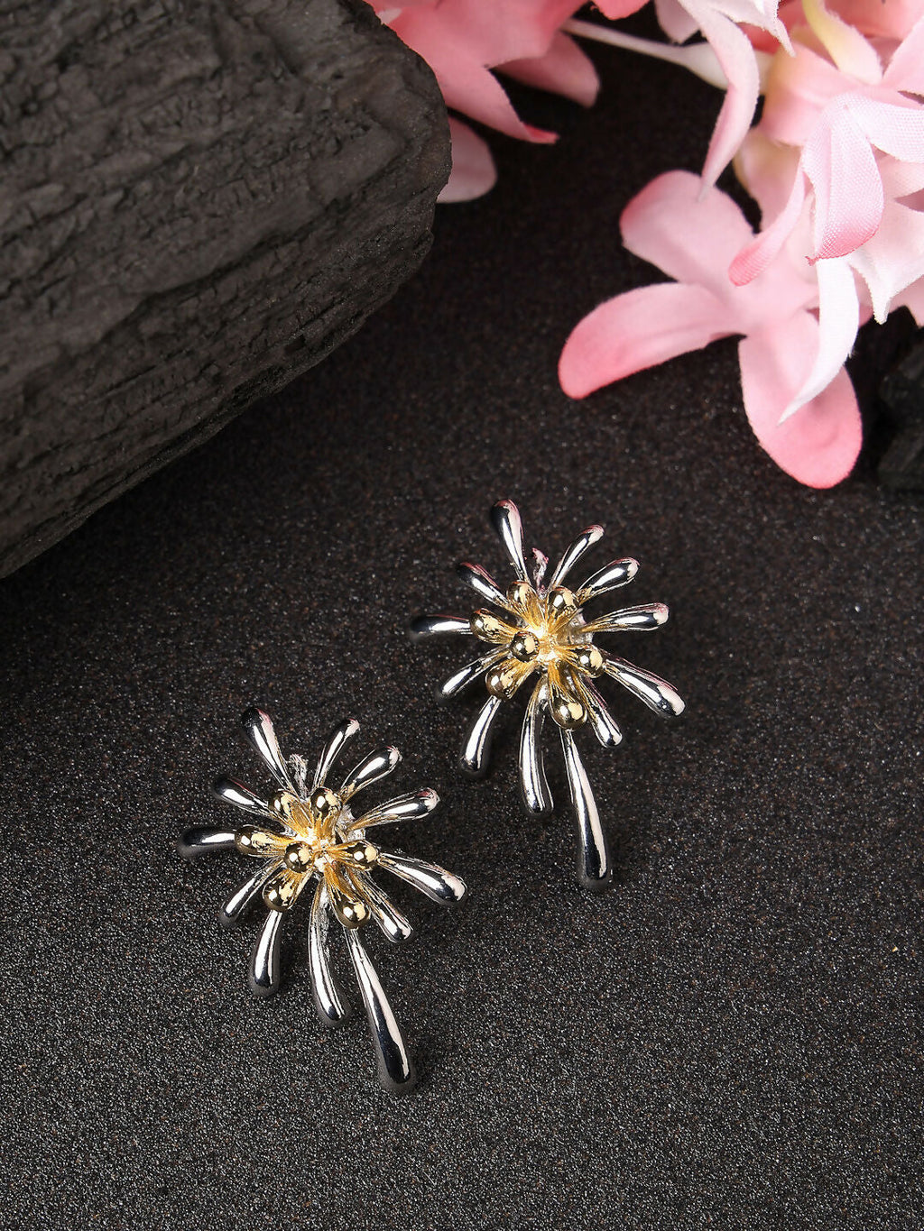 NVR Women Silver-Plated Drop Earrings - Distacart