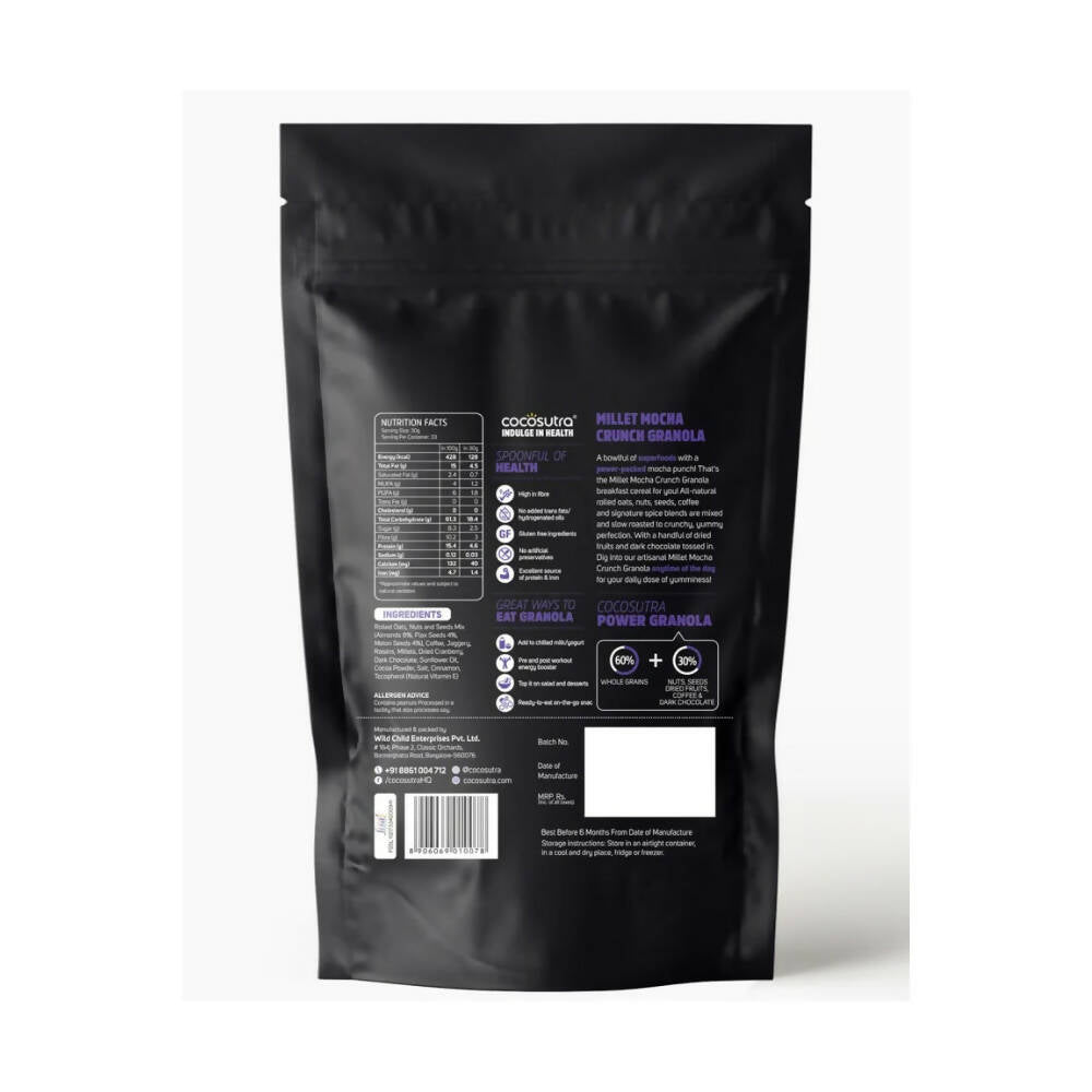 Cocosutra Millet Mocha Crunch Breakfast Granola - Distacart