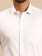 Ramraj Cotton Mens Full Sleeve White Shirt Plus Size - 100% Cotton
