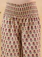 Janasya Light Cotton Floral A-Line Kurta Set - Distacart