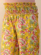 Janasya Bright Cotton Floral A-Line Kurta Set - Distacart