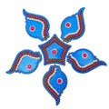 Kundan HandiKrafts Shank Rangoli Blue (Baby) - Distacart