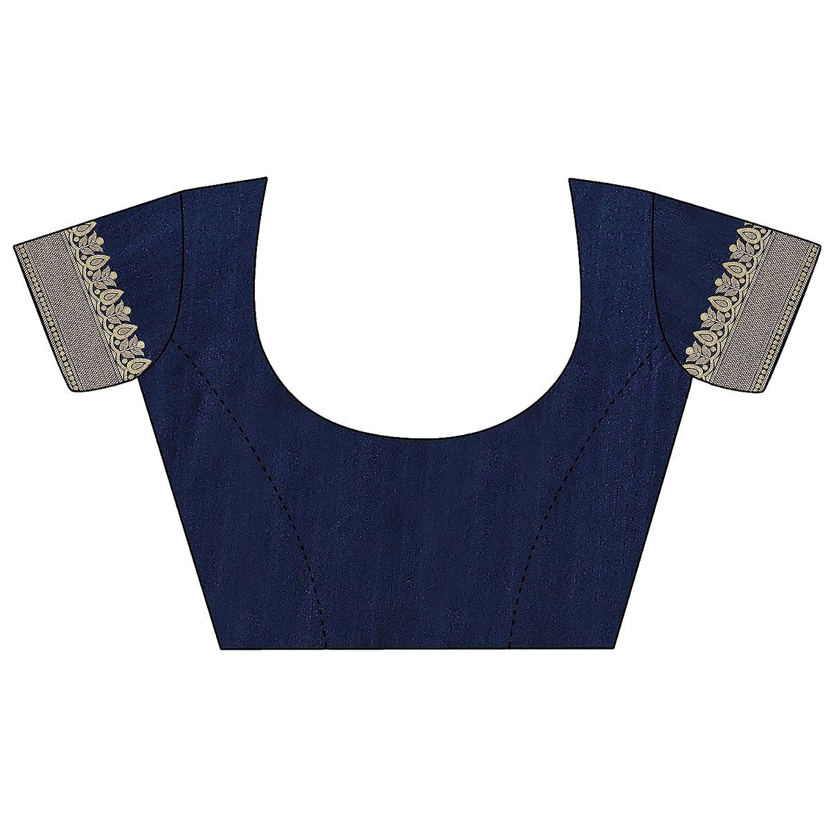 Vamika Navy Banarasi Jacquard Weaving Saree - Distacart
