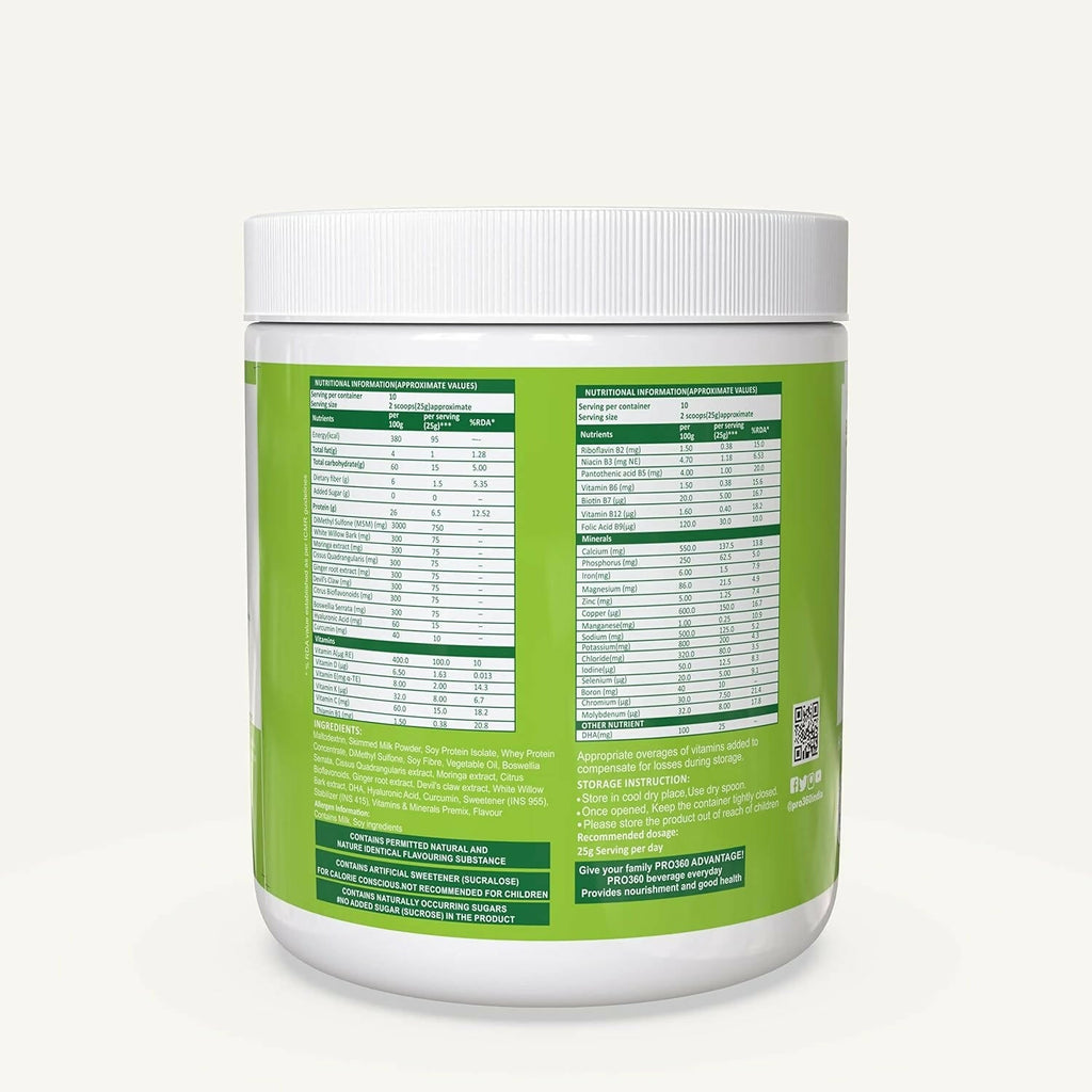 Pro360 Ortho Bone and Joint Protein Supplement Powder - Distacart