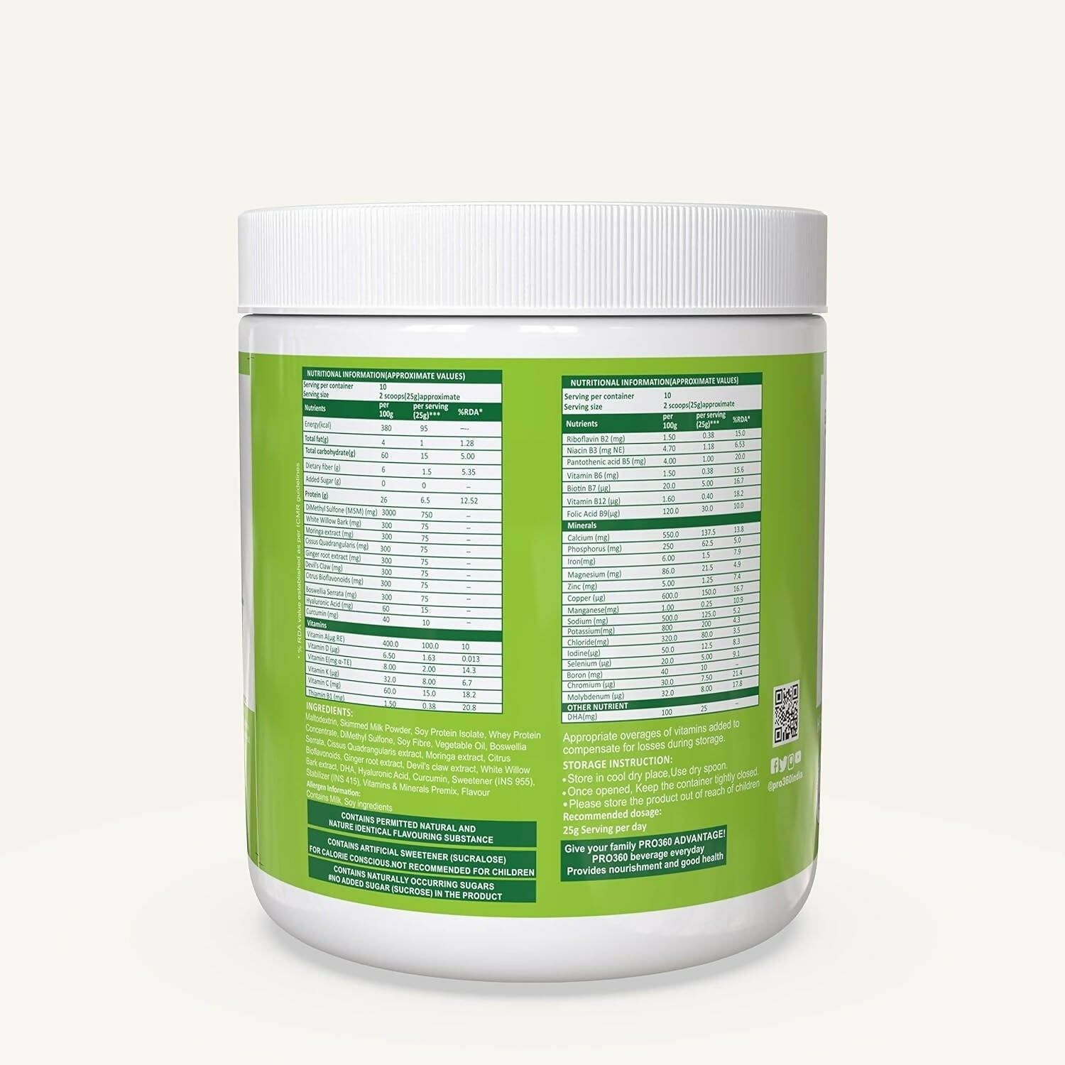 Pro360 Ortho Bone and Joint Protein Supplement Powder - Distacart