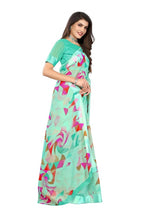 Vamika Green Linen Satin Border Saree