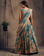 Lehenga Mart Designer Bollywood Style Wedding Wear Lehenga Choli - Blue