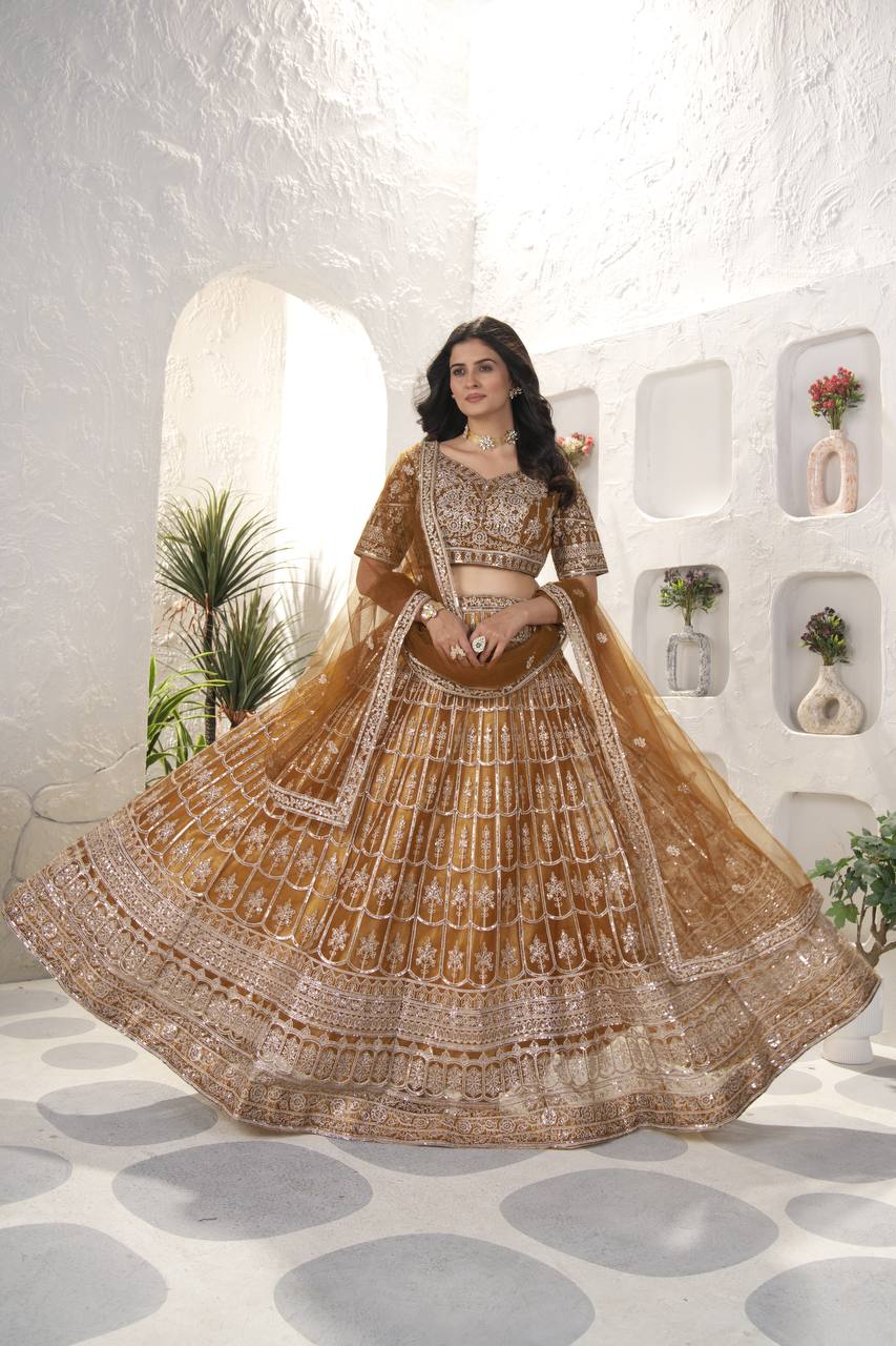Lehenga Mart Glamorous Designer Lehenga Choli for Bridal and Bridesmaids Wedding Wear Choli