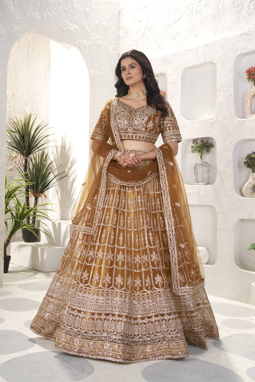 Lehenga Mart Glamorous Designer Lehenga Choli for Bridal and Bridesmaids Wedding Wear Choli