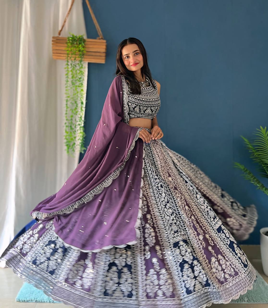 Lehenga Mart Glamorous Designer Lehenga Choli for Bridal and Bridesmaids Wedding Wear Choli