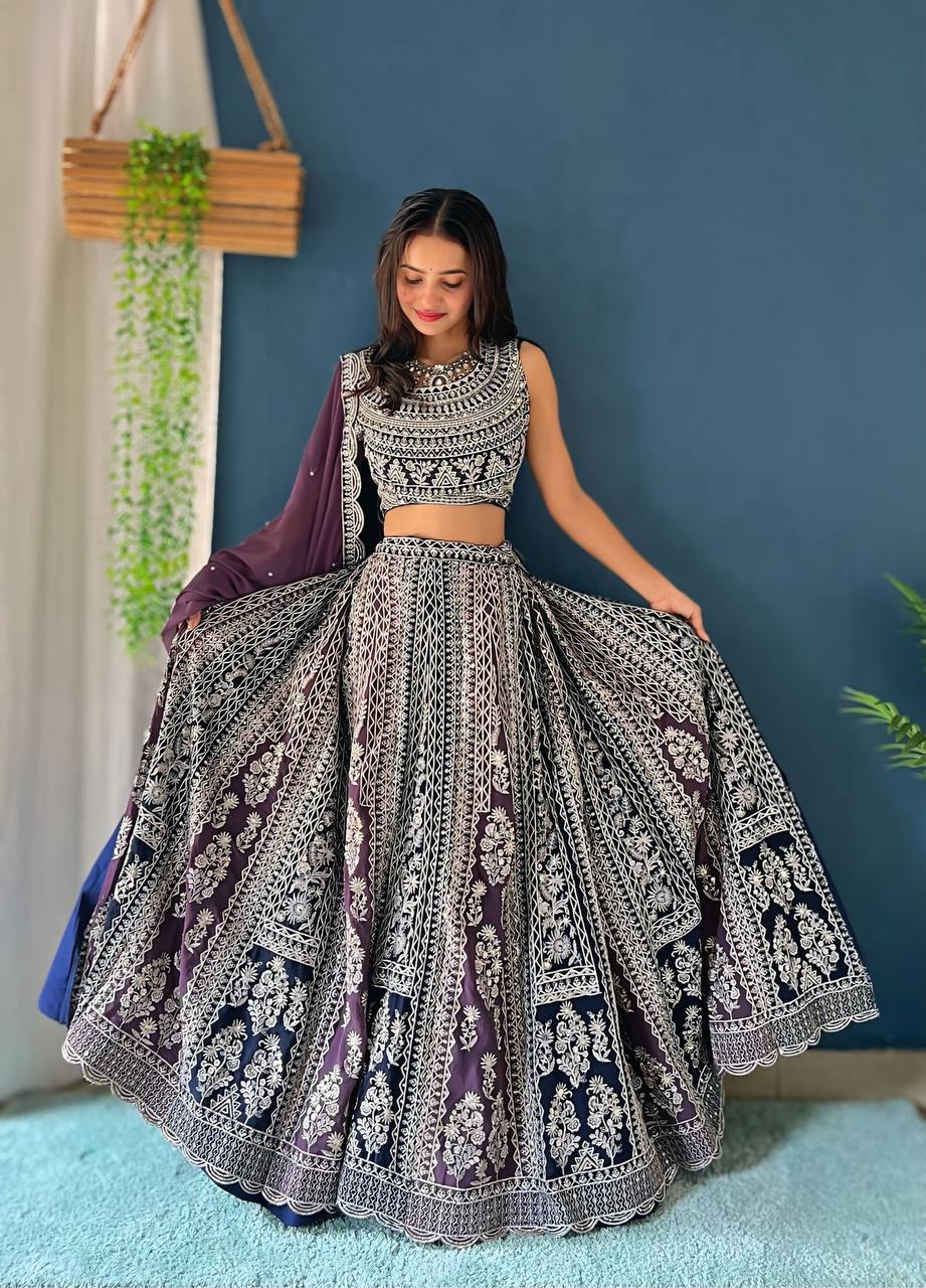 Lehenga Mart Glamorous Designer Lehenga Choli for Bridal and Bridesmaids Wedding Wear Choli