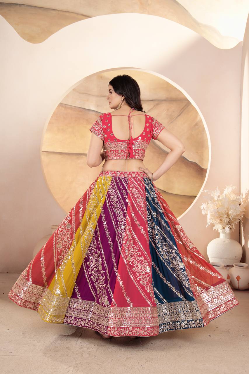 Lehenga Mart Glamorous Designer Lehenga Choli for Bridal and Bridesmaids Wedding Wear Choli
