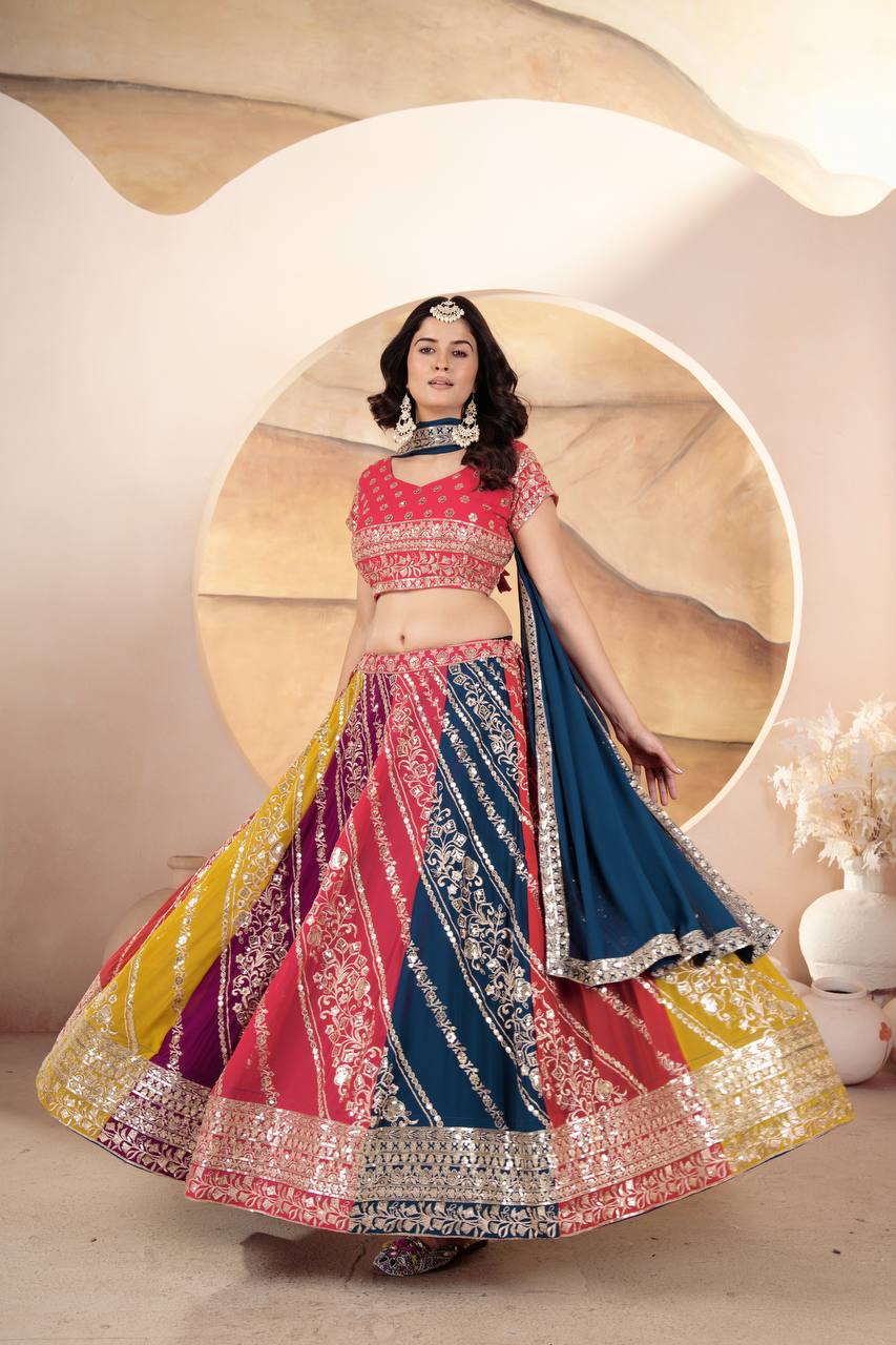 Lehenga Mart Glamorous Designer Lehenga Choli for Bridal and Bridesmaids Wedding Wear Choli