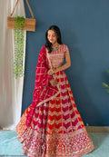 Lehenga Mart Designer Bollywood Style Wedding Wear Lehenga Choli - Pink