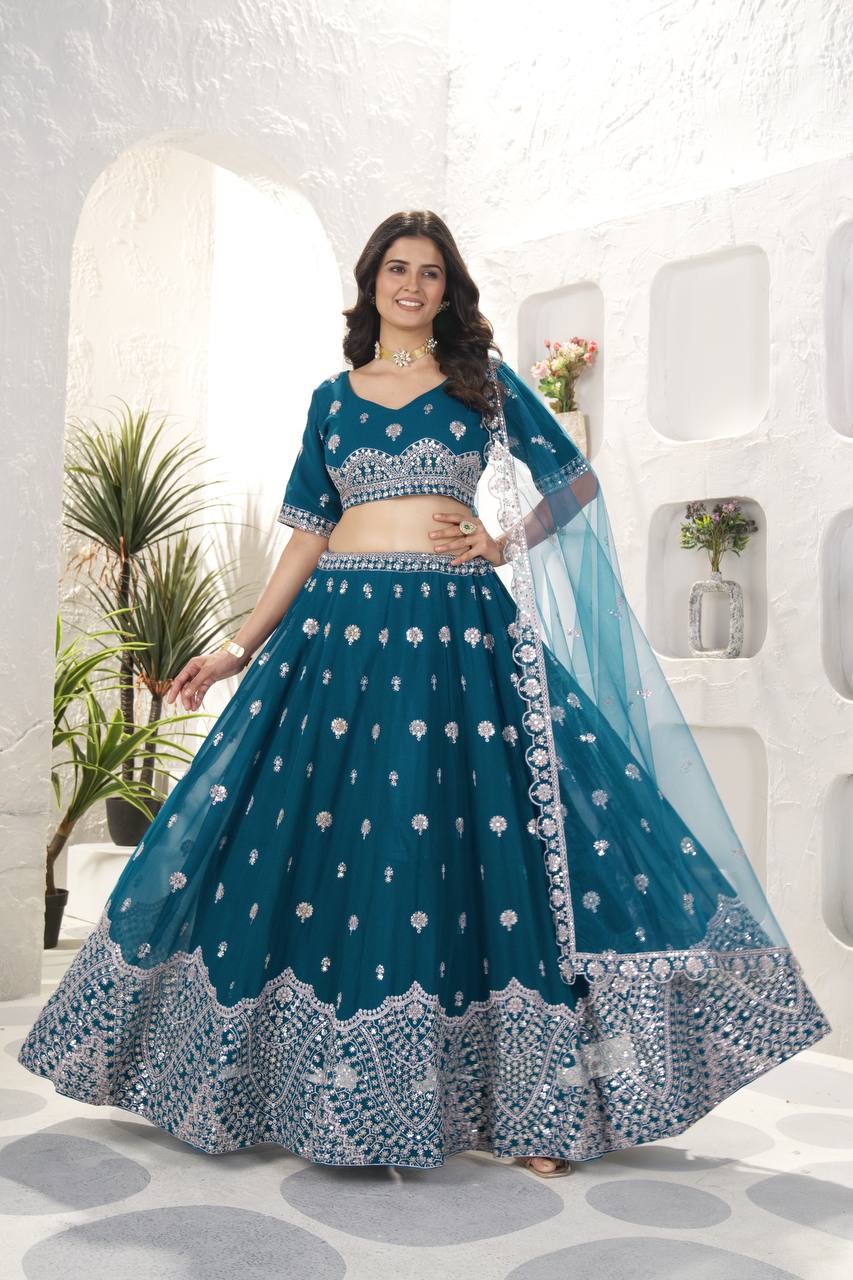 Lehenga Mart Glamorous Designer Lehenga Choli for Bridal and Bridesmaids Wedding Wear Choli