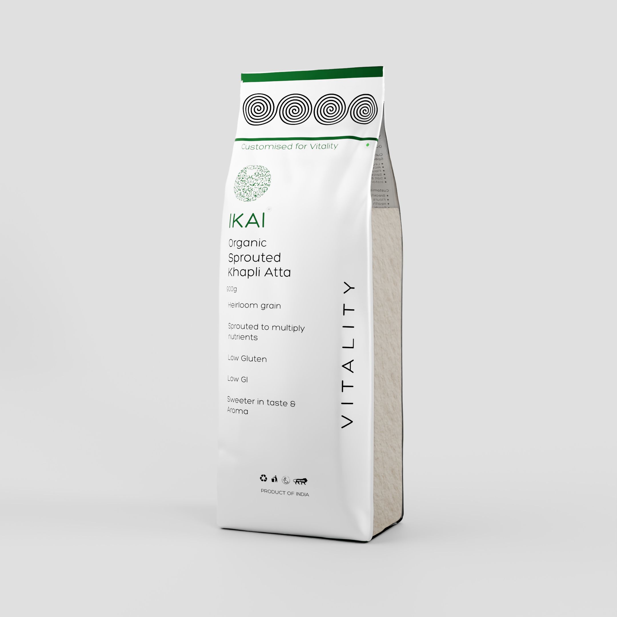 4 - Sprouted Khapli Wheat Atta - 900 gm
