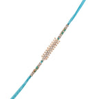 trueBrowns X Voylla Men's American Diamond Blue Thread Rakhi For Brother - Distacart