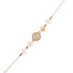 trueBrowns X Voylla White Pearls And Shell Men's Rakhi For Brother - Distacart