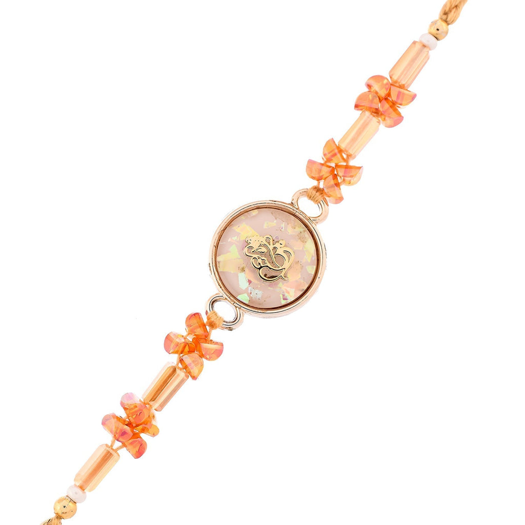 trueBrowns X Voylla Men's Bejewelled Om Thread Rakhi For Brother - Distacart