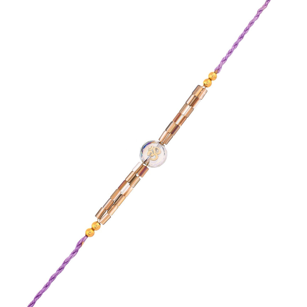 trueBrowns X Voylla Men's Bejewelled Beaded Thread Rakhi For Brother - Distacart