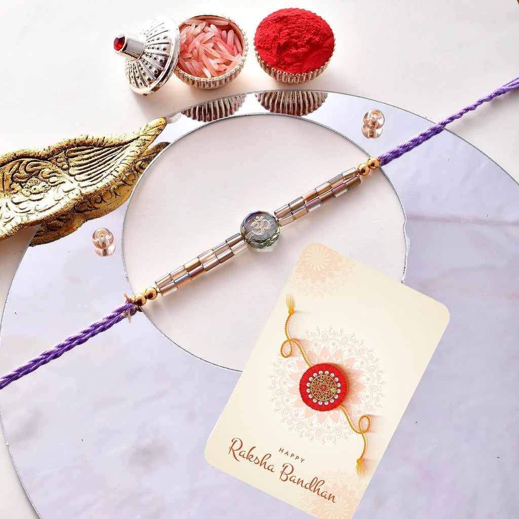 trueBrowns X Voylla Men's Bejewelled Beaded Thread Rakhi For Brother - Distacart
