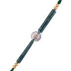 trueBrowns X Voylla Men's Om Green Beads Thread Rakhi For Brother - Distacart