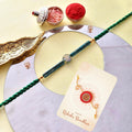 trueBrowns X Voylla Men's Om Green Beads Thread Rakhi For Brother - Distacart