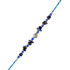 trueBrowns X Voylla Blue Beads Bohemian Motif Thread Rakhi For Brother - Distacart
