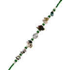 trueBrowns X Voylla Green Beads Bohemian Motif Thread Rakhi For Brother - Distacart