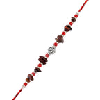trueBrowns X Voylla Red Beads Bohemian Motif Thread Rakhi For Brother - Distacart