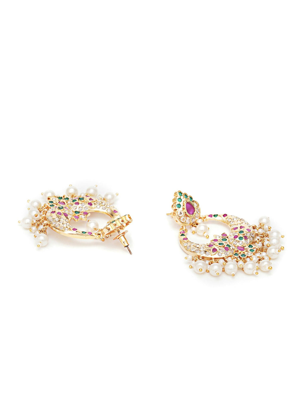 Jadau Earrings (Gold) - Ruby Raang - Distacart