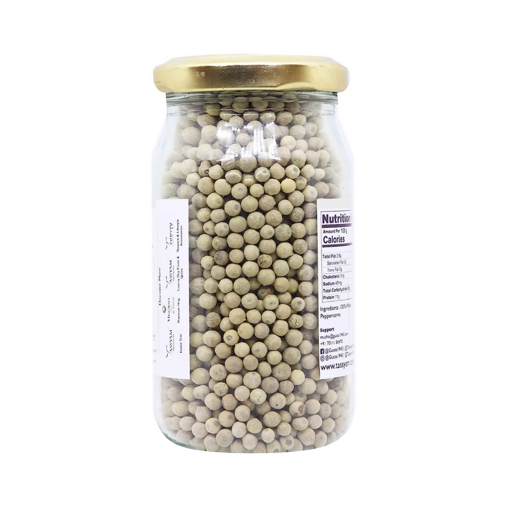 Tassyam Organics White Peppercorns - Distacart