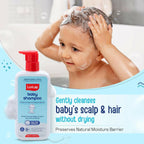 LuvLap Milky Soft Baby Shampoo with Milk Protein, Vitamin E & Coconut Oil, Shea Butter & Chamomile