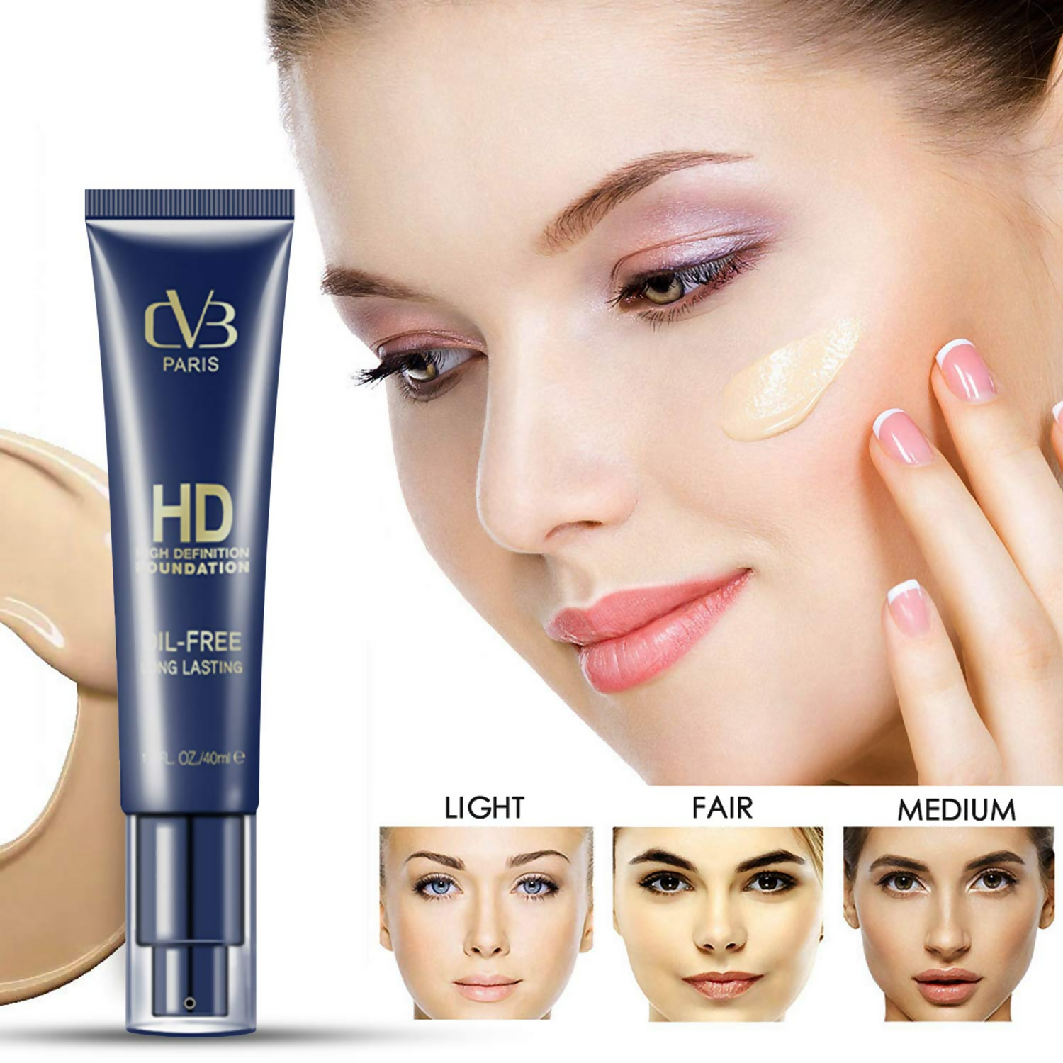 CVB C17 Hd High Definition Full Coverage Foundation Shades 04