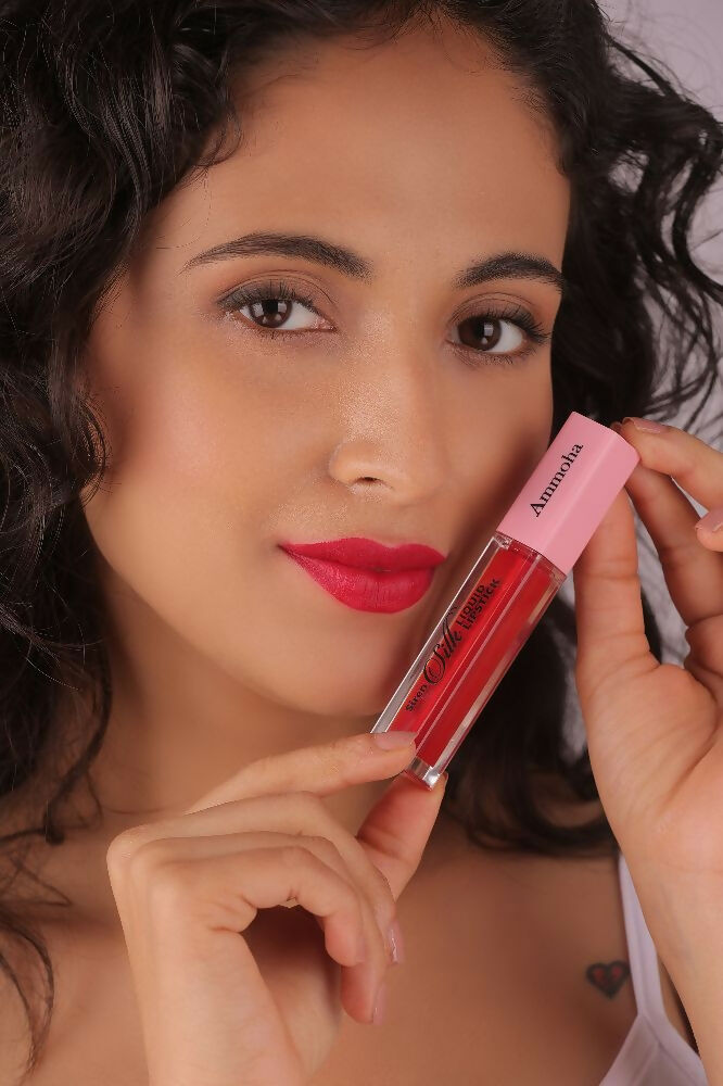Ammoha Cosmetics Long-Lasting, Matte-Finished Happy Hibiscus Color Liquid Lipstick