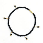 Mominos Fashion Kamal Johar Black Beads Anklets