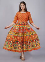 Vamika Multicolor Cotton Printed Party/Casual Wear Kurti (GAM25K)
