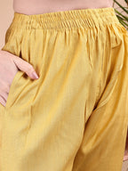Hand Embroidered Co Ords, Yellow - Hiral Fashion - Distacart