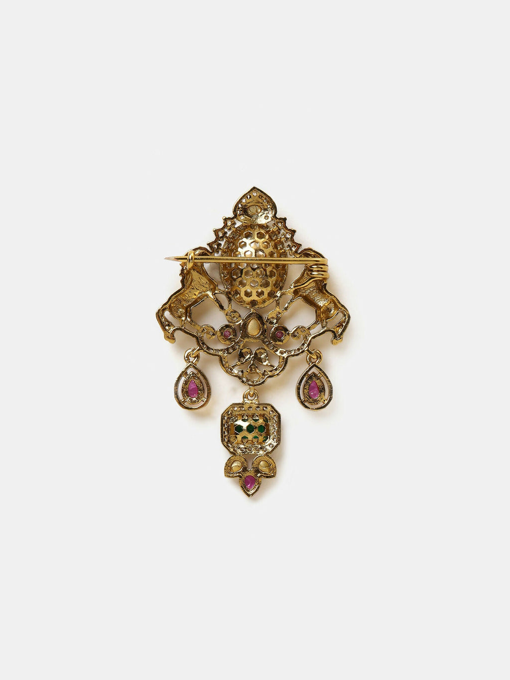 Ruby Raang Emerald Grace Brooch